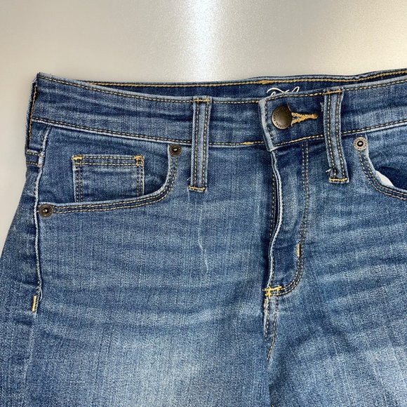 2 universal threads denim shorts size 00/24 blue red spring summer - Picture 3 of 10